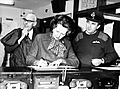 Margaret Thatcher on a visit to Northern Ireland