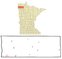 Location of Alvarado, Minnesota