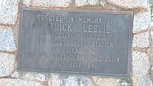 Memorial to Patrick Leslie, Cunningham, 2015
