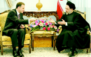 Mohammad Khatami and Mircea Geoană - January 13, 2003