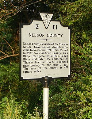Nelson County marker