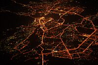 Night aerial view of Kazan, Russia (2007)