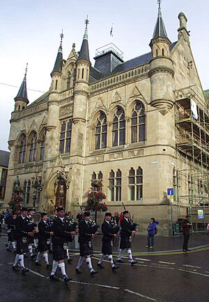 Northern Constabulary Pipe Band in Inverness City Centre Scotland (6025484468)