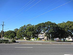 Northwest corner of Moorooka State School, view from Beaudesert Road, from northwest (EHP, 2 June 2015).jpg