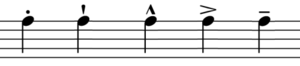 Notation accents1