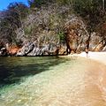 Orilla de Playa en Isla del parque Nacional Mochima.
