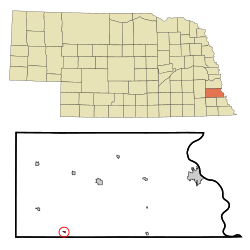 Location of Burr, Nebraska
