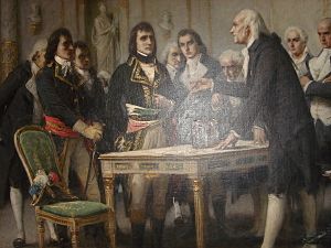 Painting of Volta by Bertini (photo)