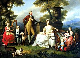 Painting of the family of Ferdinando IV (Angelica Kauffmann, 1782)