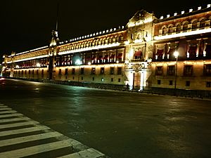 Palacio Nacional Iluminado