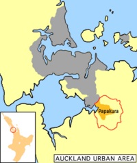 Papakura district map