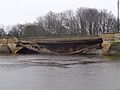Partially collapsed Tadcaster Bridge (30th December 2015) 002