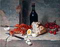 Paul Jean Baptiste Lazerges, Still Life with Crabs and Bottle, Bowes Museum.