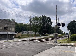 Railroad in Lithonia, GA in May, 2023
