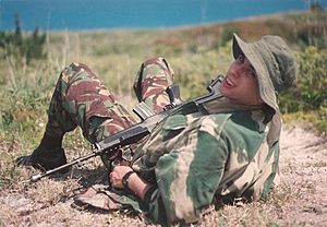 Royal Bermuda Regiment Soldier at Ferry Reach in 1994