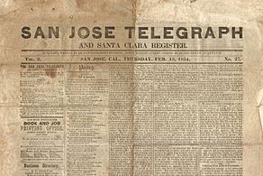 San Jose Telegraph 1854
