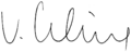 Signature of Viktor Klima