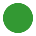 Ski trail rating symbol-green circle