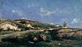 Stanislas Lépine (1835-1892) - The Shepherdess - ABDAG002511 - Aberdeen Art Gallery