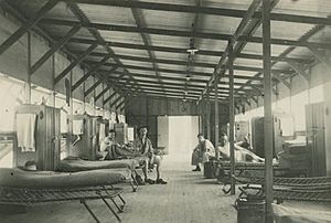 StateLibQld 1 244836 Army barracks at Kelvin Grove, Brisbane during WWII