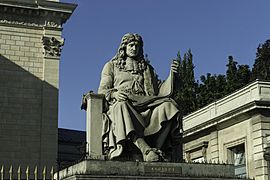Statue of Colbert, Palais Bourbon, Paris 28 July 2015