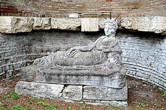 Statue of a reclining Attis at the Shrine of Attis 1