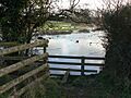 Stile into water. - geograph.org.uk - 1136395