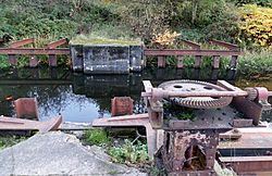 Stockingfield Junction 'Stop Gates', Forth and Clyde Canal, Glasgow, Scotland