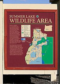 Summer Lake Wildlife Area sign