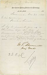 Telegram from General William T. Sherman to President Abraham Lincoln, 12-22-1864 (6023480196)