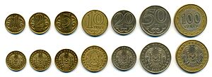 Tenge coins