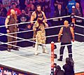 The Wyatt Family confronts The Rock at WrestleMania 32