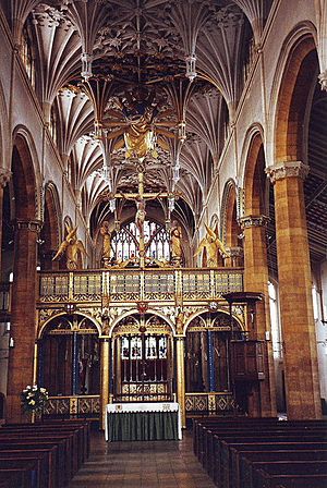 The spectacular interior of St. Mary's, Wellingborough. - geograph.org.uk - 1656080.jpg