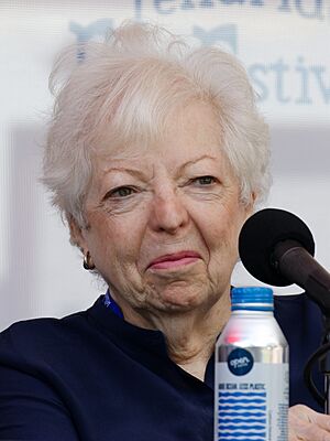 Thelma Schoonmaker as panelist at the 2024 Telluride Film Festival (cropped)
