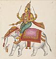 Tiruchchirappalli painting Indra (cropped)