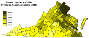 Virginia-Median household income
