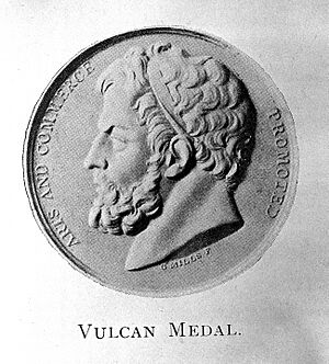 Vulcan medal from A History of the Royal Society of Arts Wellcome L0001877