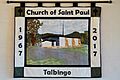 Wall hanging in St Paul's church,