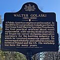 Walter Golaski Pennsylvania state historical marker