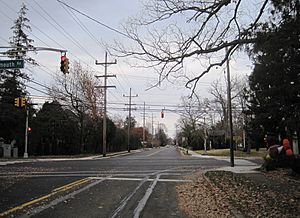 At the intersection of Corlies Avenue and Monmouth Road (CR 15)