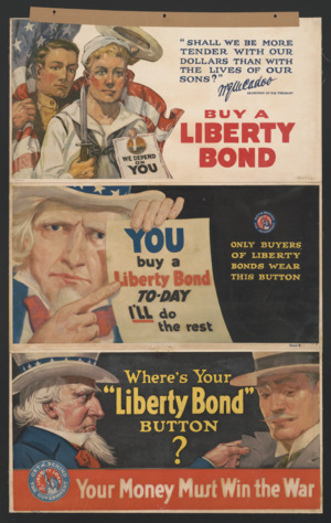 Where's your "Liberty Bond" button? Your money must win the war LCCN00653179