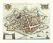 Zaltbommel 1649 Blaeu