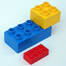 2 duplo lego bricks