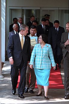 911- President George W. Bush with President of Indonesia, 09-19-2001. (6124768836)