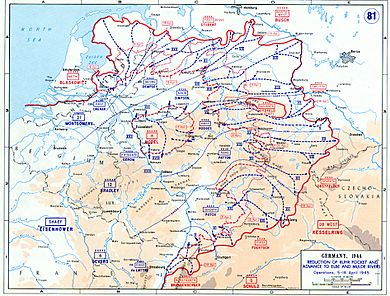 Advance through Germany - 5-18 April 1945