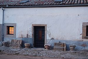 House remains of the old convent in Aldeanueva de Santa Cruz, (Ávila), Spain.