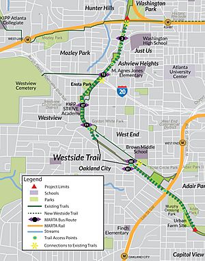 Beltline Westside Trail Map