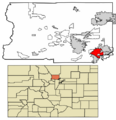 Boulder County Colorado Incorporated and Unincorporated areas Louisville Highlighted 0846355