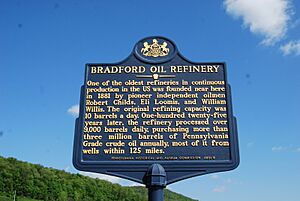 Bradford Oil Refinery marker