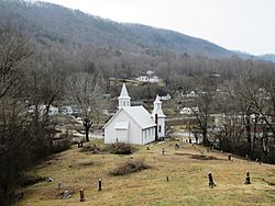 View from the Briceville Community Church Cemetery